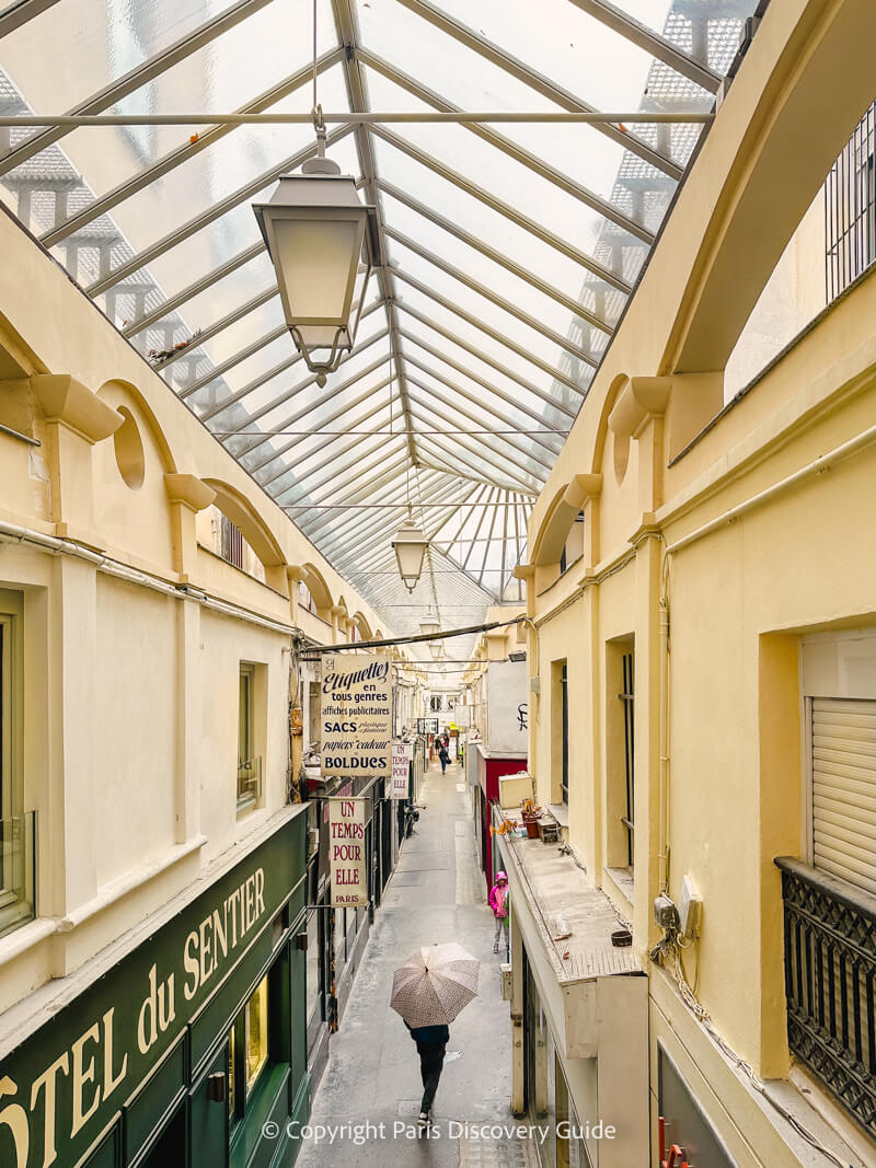 View of Passage du Caire from our guestroom during a recent stay