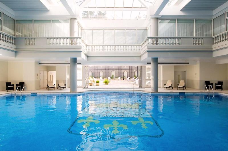 Pool in the Guerlain Spa at the Waldorf Astoria Versailles-Trianon hotel Pool in the Guerlain Spa at the Waldorf Astoria Versailles-Trianon hotel