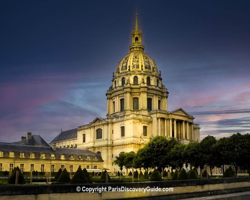 Invalides, burial site of Napoleon I, near Hotel La Bourdonnais