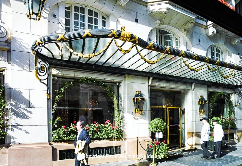 Le Bristol Palace Hotel entrance Le Bristol Palace Hotel entrance