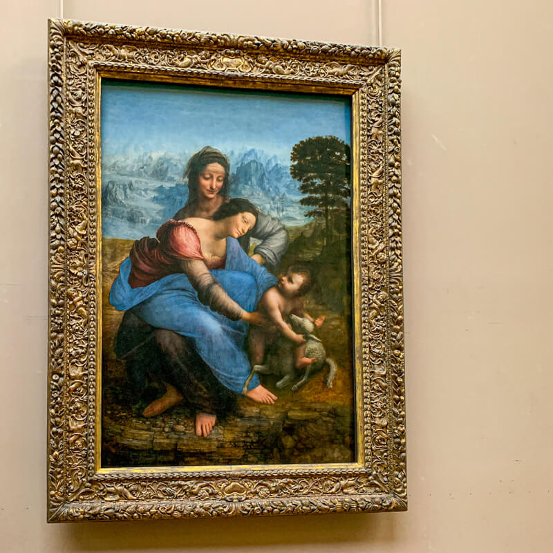 Da Vinci painting in the Louvre Da Vinci painting in the Louvre
