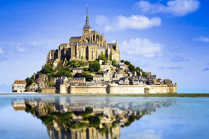 Mont Saint-Michel on the Normandy Coast - Photo credit: istock/ventdusud
