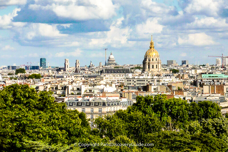 More Musée Cité de l'Architecture skyline views (from right to left) the golden dome of Invalides, the Pantheon, Saint-Sulpice towers, and a high-rise building on the Sorbonne's Latin Quarter campus More Musée Cité de l'Architecture skyline views (from right to left) the golden dome of Invalides, the Pantheon, Saint-Sulpice towers, and a high-rise building on the Sorbonne's Latin Quarter campus