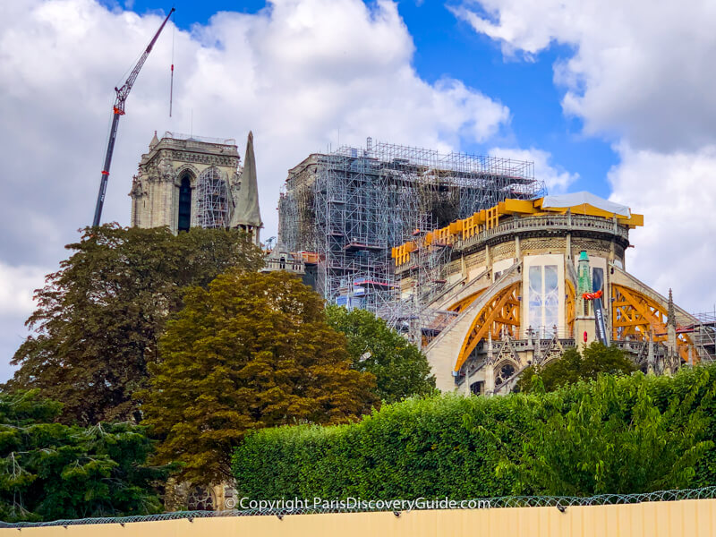 Reconstruction and repairs at Notre Dame Cathedral in Paris