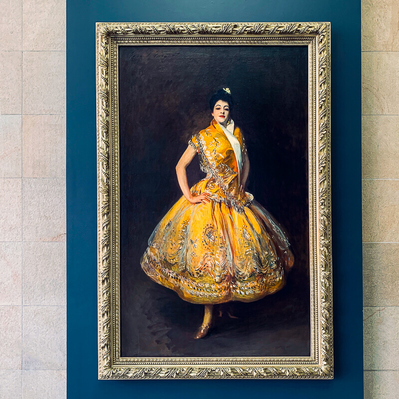 La Carmencita by expatriot American artist John Singer Sargent, painted in 1890