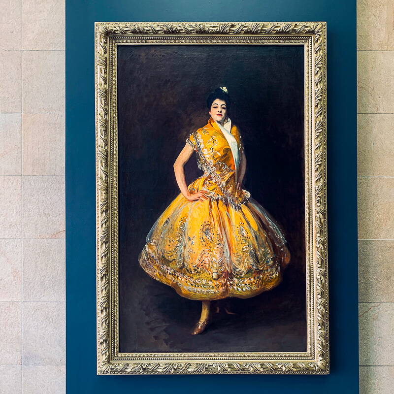 La Carmencita by expatriot American artist John Singer Sargent, painted in 1890 La Carmencita by expatriot American artist John Singer Sargent, painted in 1890