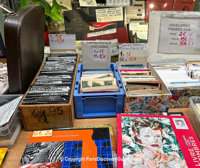 Stamp Collectors' shop at Passage des Panoramas