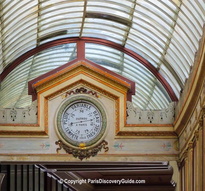The barometer and surrounding decorative paintings The barometer and surrounding decorative paintings