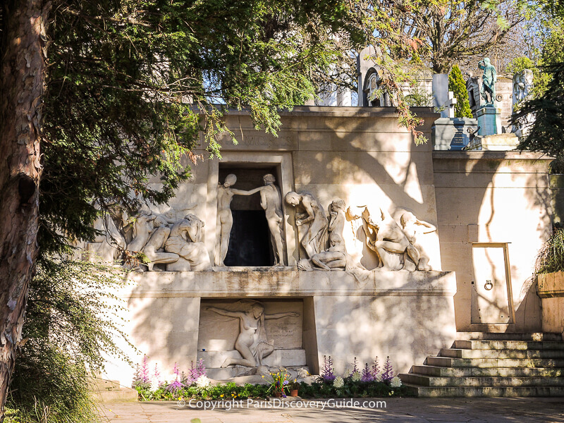 Monument aux Morts at Pere Lachaise Cemetery in Paris Monument aux Morts at Pere Lachaise Cemetery in Paris