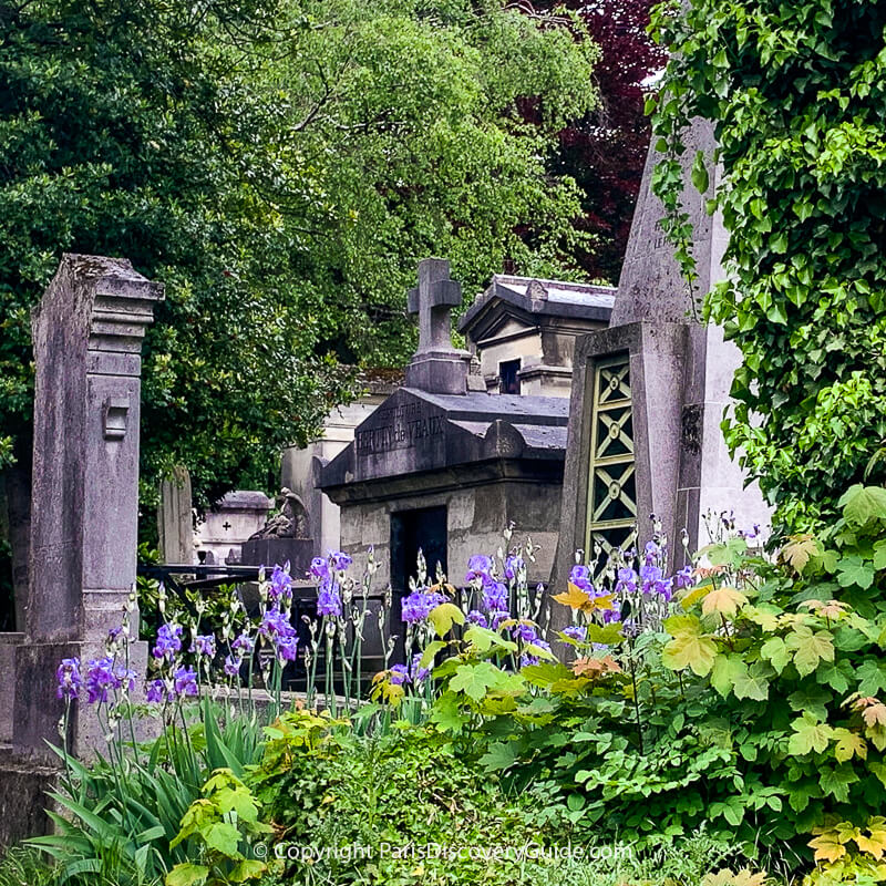 Pere Lachaise Cemetery in June Pere Lachaise Cemetery in June
