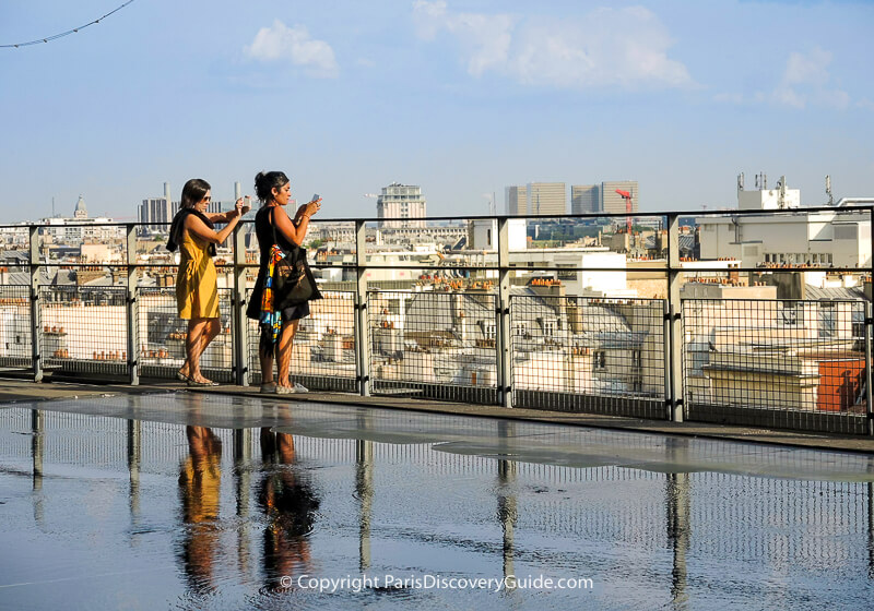 Rooftop views from Centre Pompidou rooftop terrace