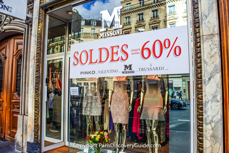 Paris sales - Missoni, Pinko, Valentino, Trussardi