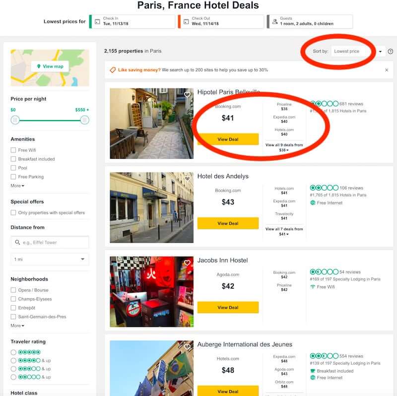 TripAdvisor Paris, France deals