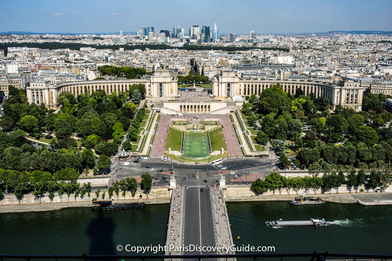 View from the Eiffel Tower's top level View from the Eiffel Tower's top level