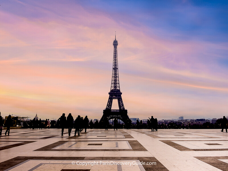 Eiffel Tower seen fro Trocadéro terrace