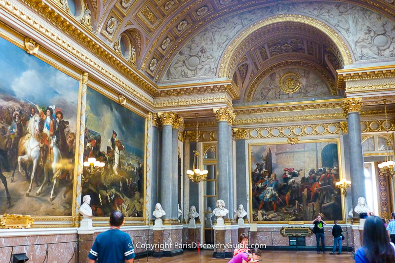 Paintings in the Gallery of Great Battles commissioned by Louis-Philippe, France's 'citizen-king,' in 1833 and created by the top historical painters of that time including Delacroix and Vernet Paintings in the Gallery of Great Battles commissioned by Louis-Philippe, France's 'citizen-king,' in 1833 and created by the top historical painters of that time including Delacroix and Vernet