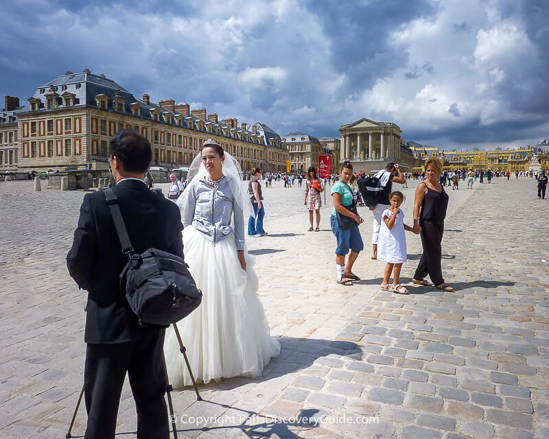 Dark clouds before a downpour at Versailles