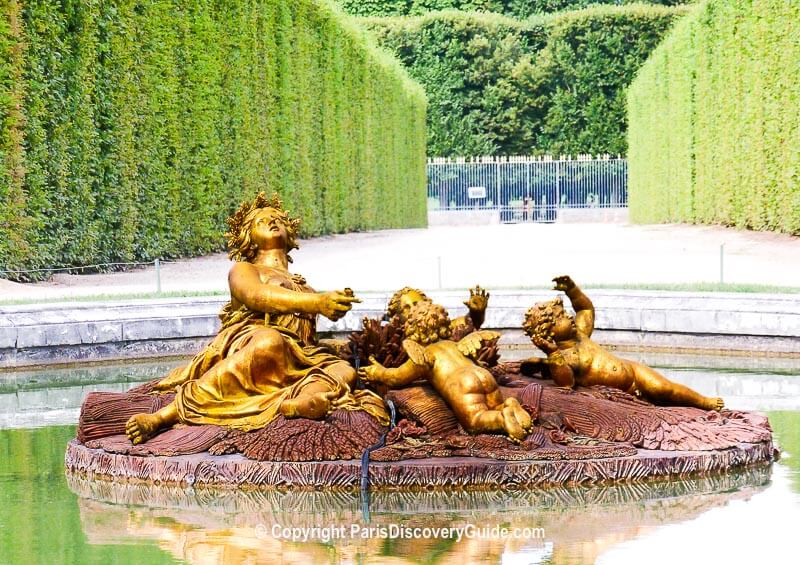Ceres Fountain in Versailles Garden 