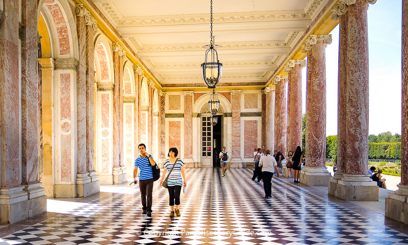 Grand Trianon at Palace of Versailles, on of the stops on a guided tour Grand Trianon at Palace of Versailles, on of the stops on a guided tour