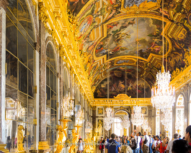 The Hall of Mirrors, Versailles' magnificent ballroom The Hall of Mirrors, Versailles' magnificent ballroom