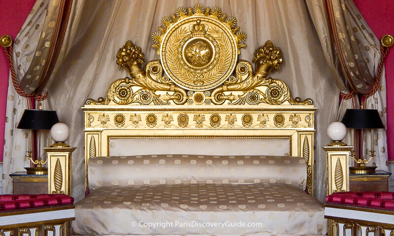 Royal bed, part of a Versailles Chateau tour