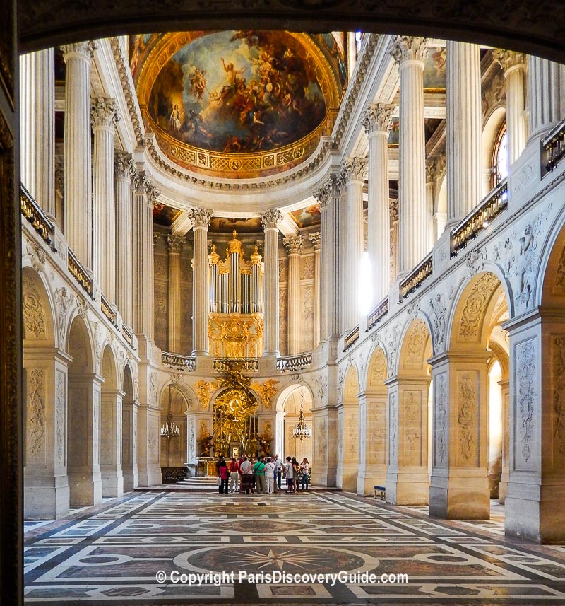 Inside the Chapel at Versailles Chateau Inside the Chapel at Versailles Chateau