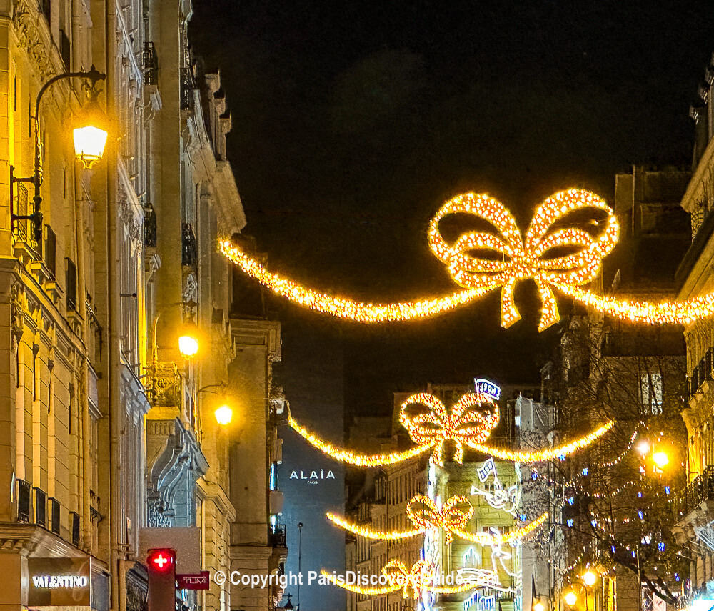 Rue du Faubourg Saint-Honoré Christmas Lights & Decorations