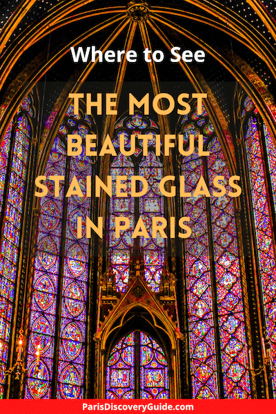 Stained glass windows in Sainte Chapelle, Paris