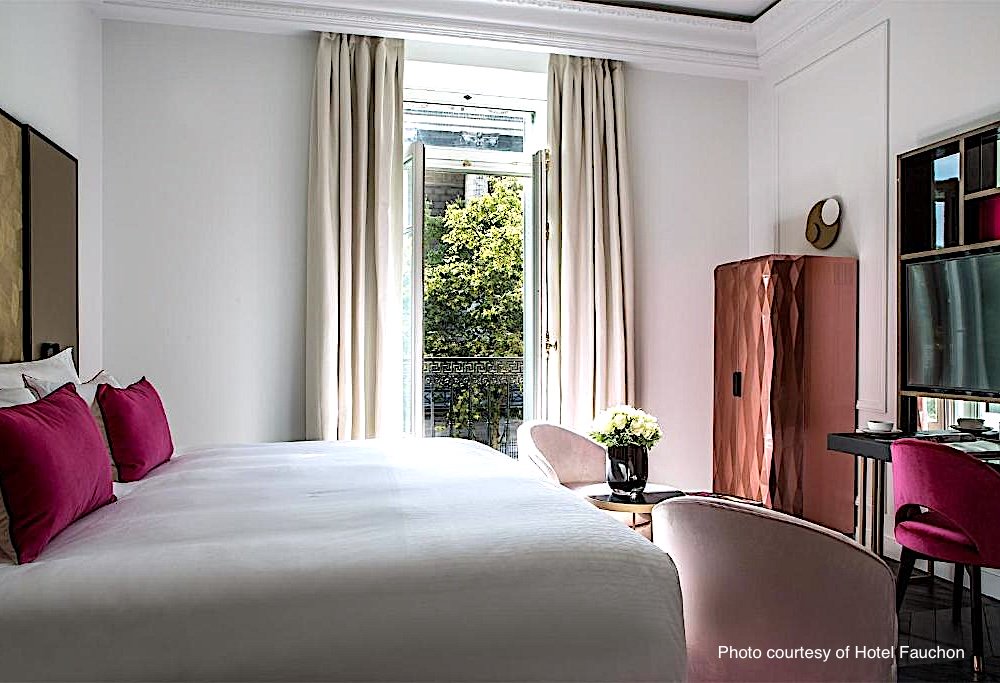 Gorgeous guestroom at Hotel Fauchon