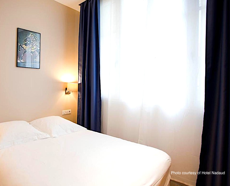 Guest room at Hotel Nadaud near Pere Lachaise Cemetery Guest room at Hotel Nadaud near Pere Lachaise Cemetery