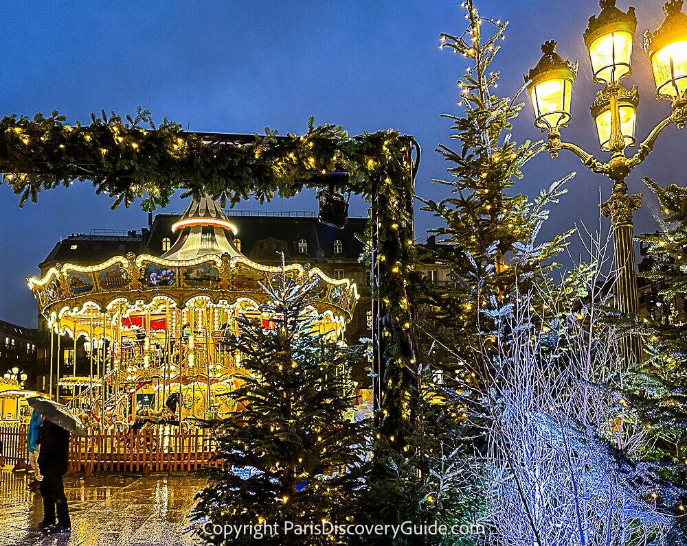 Paris Christmas Market in front of Hotel de Ville 