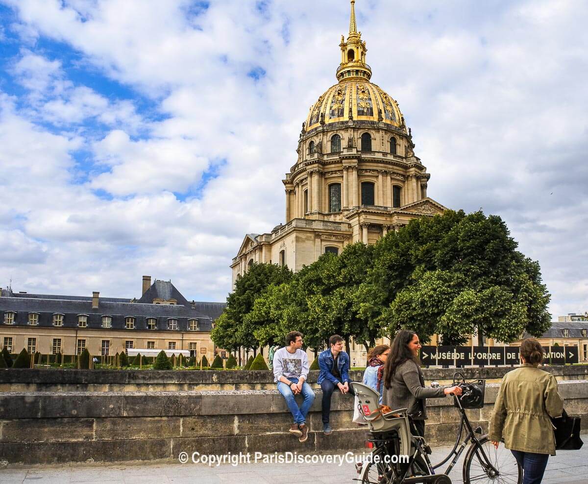 Les Invalides, home to the Army Museum and Napoleon's Tomb