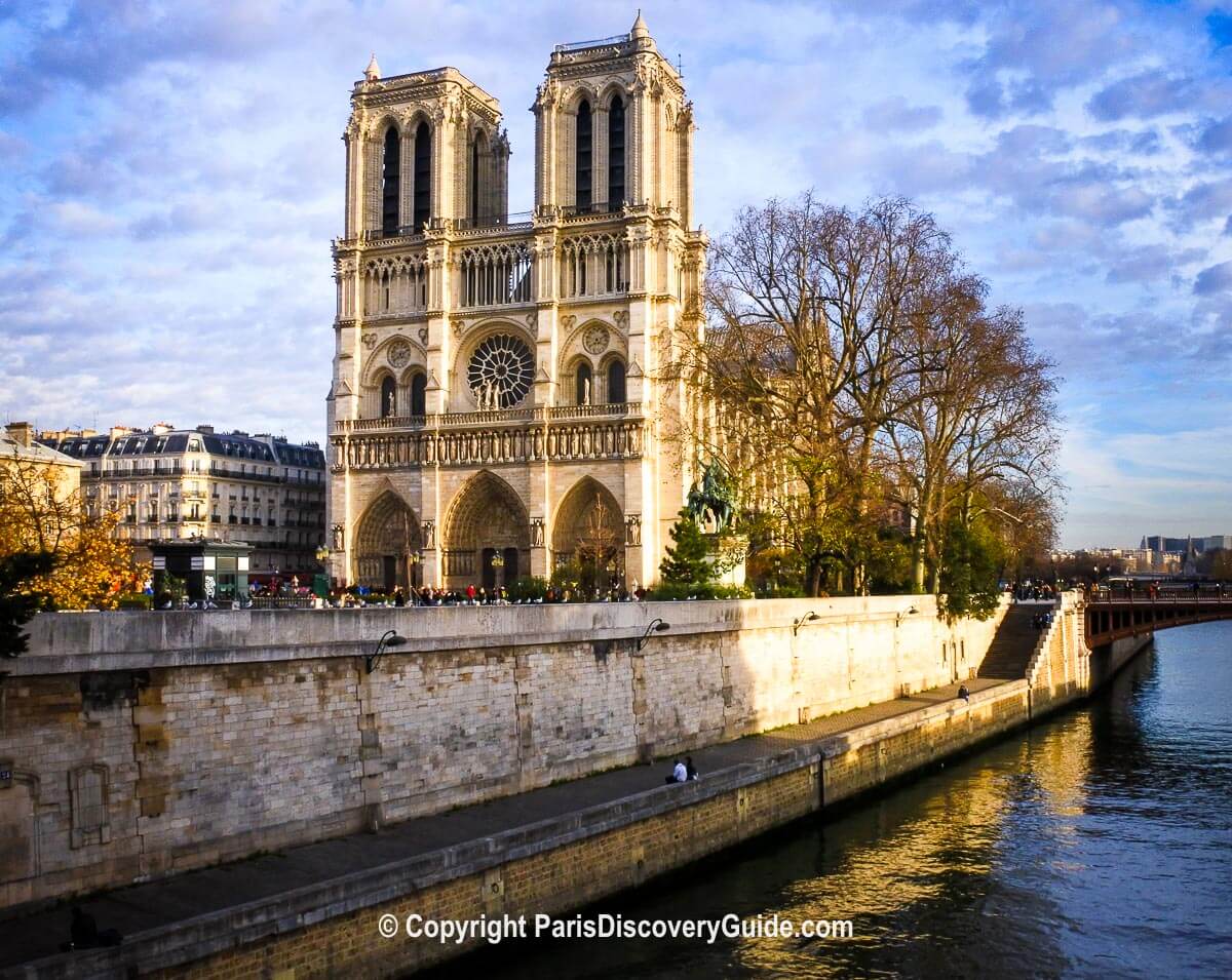 Notre Dame Cathedral, which you'll see on the Paris Guided City E-Bike Tour