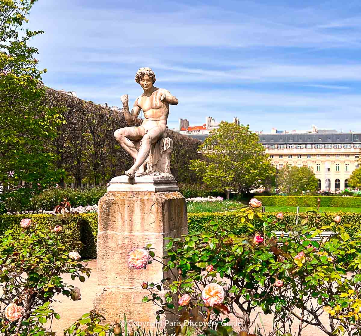 Pale pink roses in Jardin du Palais Royal Pale pink roses in Jardin du Palais Royal