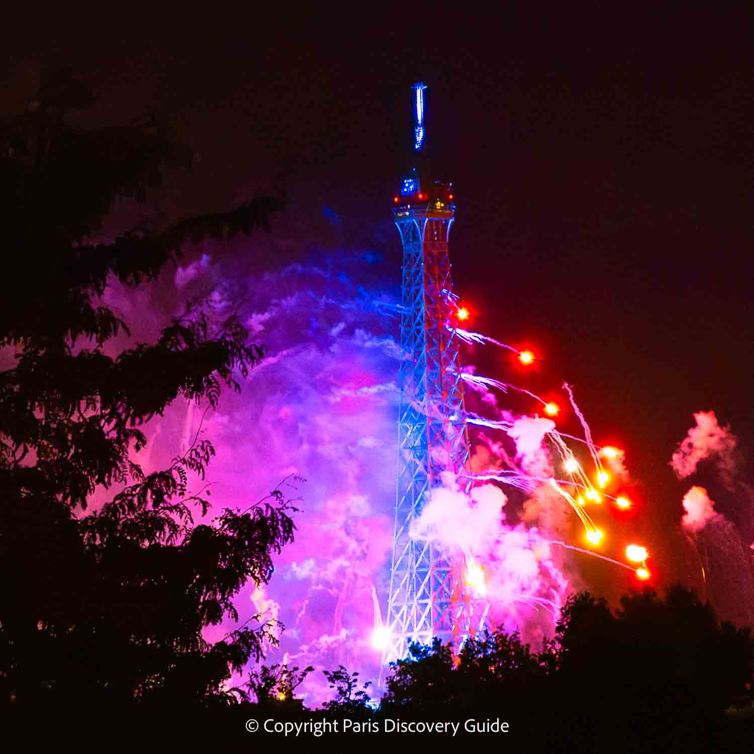 Bastille Day fireworks in Paris