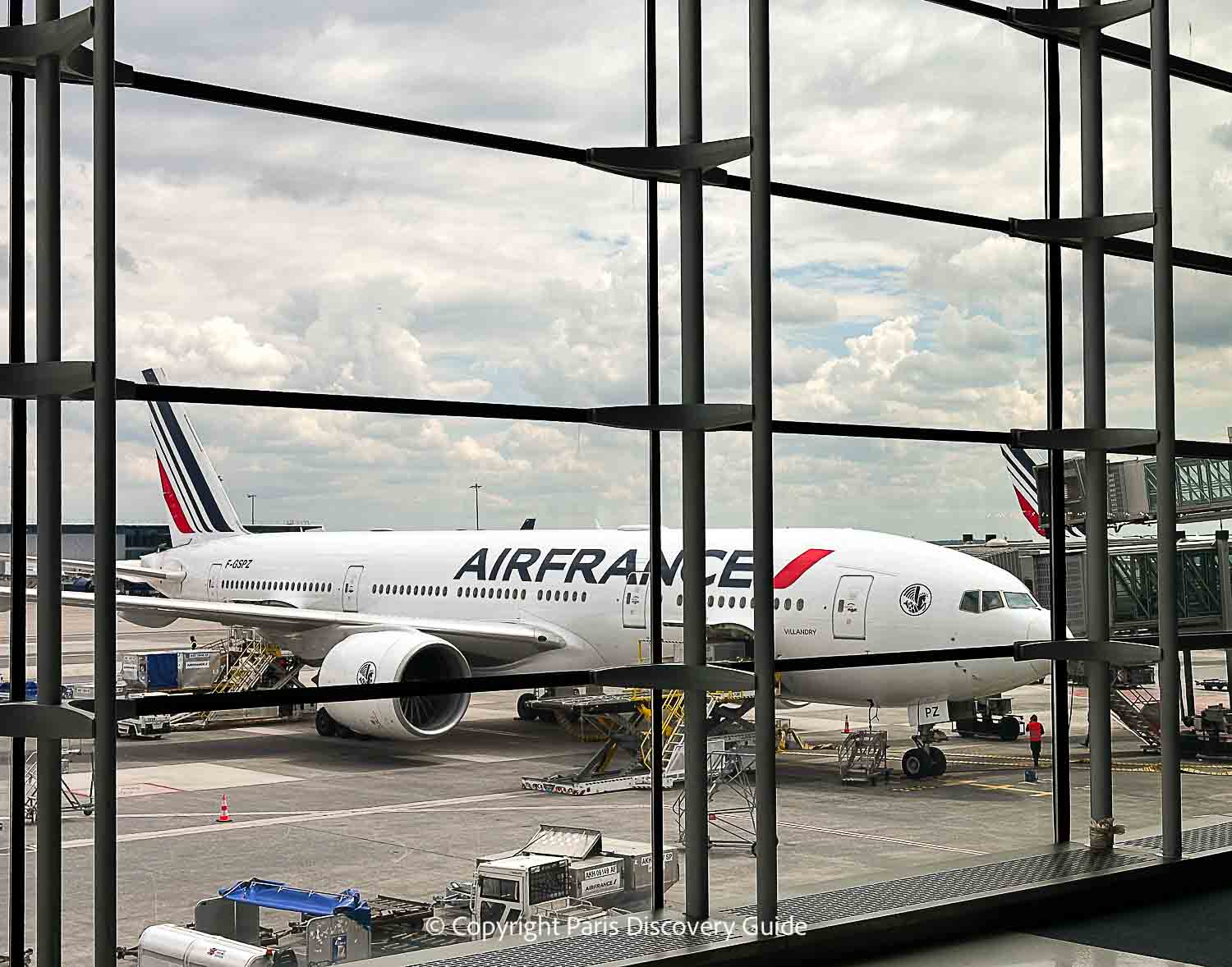 Air France plane at Charles de Gaulle Airport