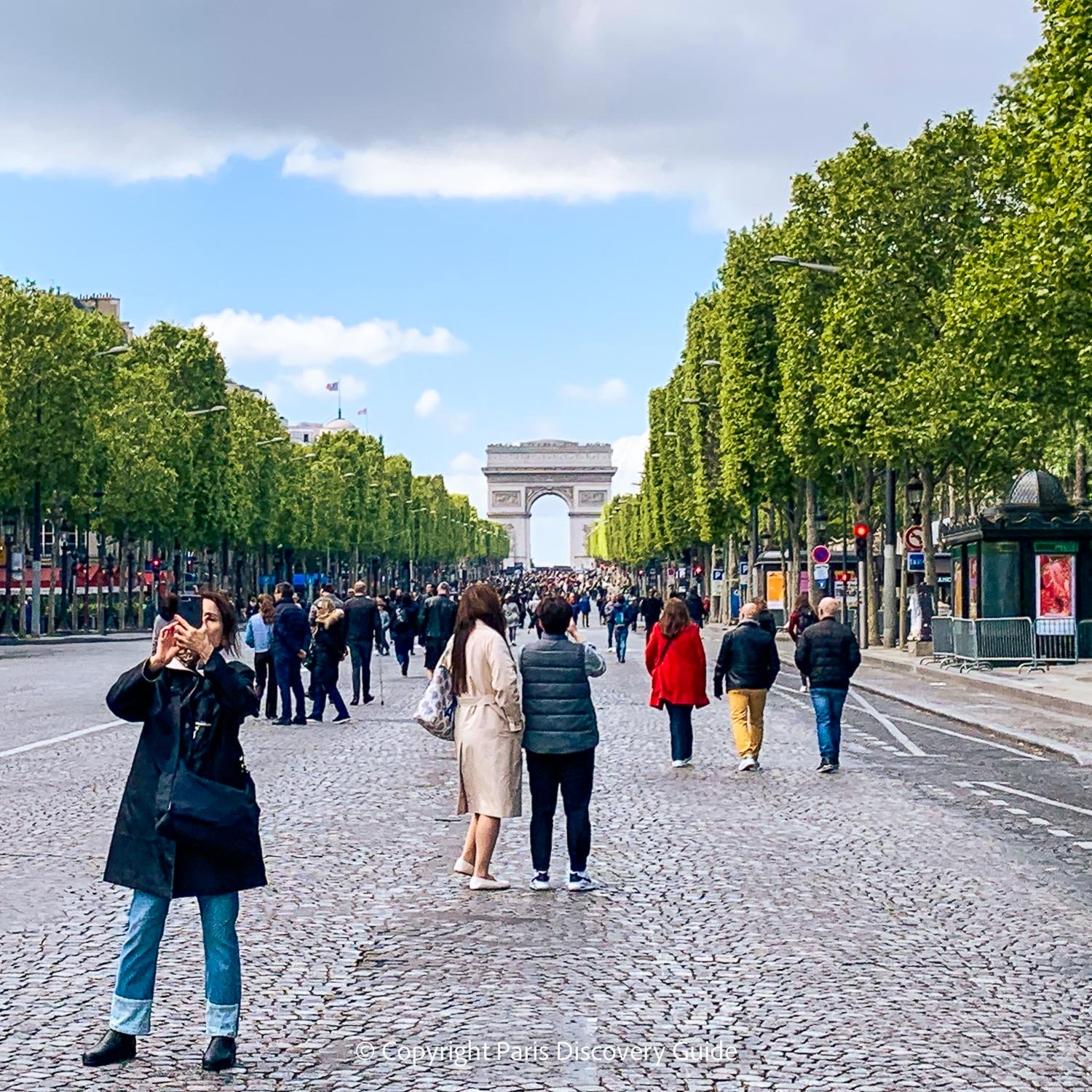 Champs-Elysees on car-free Sunday