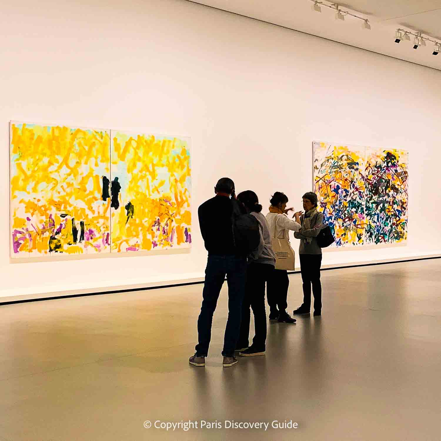 Paintings by Joan Mitchell on display at Louis Vuitton Foundation Paintings by Joan Mitchell on display at Louis Vuitton Foundation
