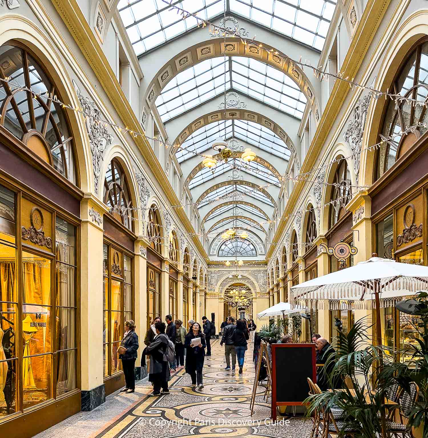 Galerie Vivienne, covered shopping arcade in Paris's 2nd Arrondissement Galerie Vivienne, covered shopping arcade in Paris's 2nd Arrondissement