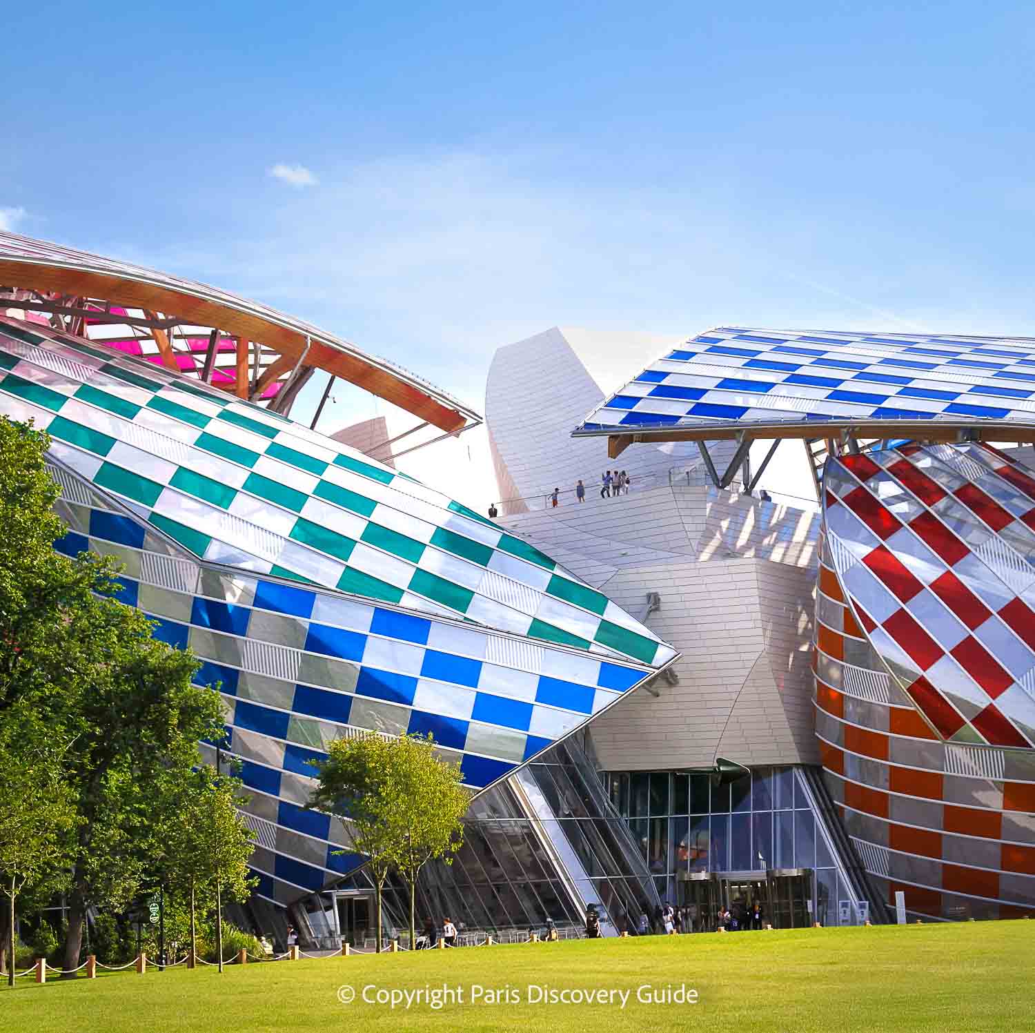 Installation by Daniel Buren at Louis Vuitton Foundation Installation by Daniel Buren at Louis Vuitton Foundation