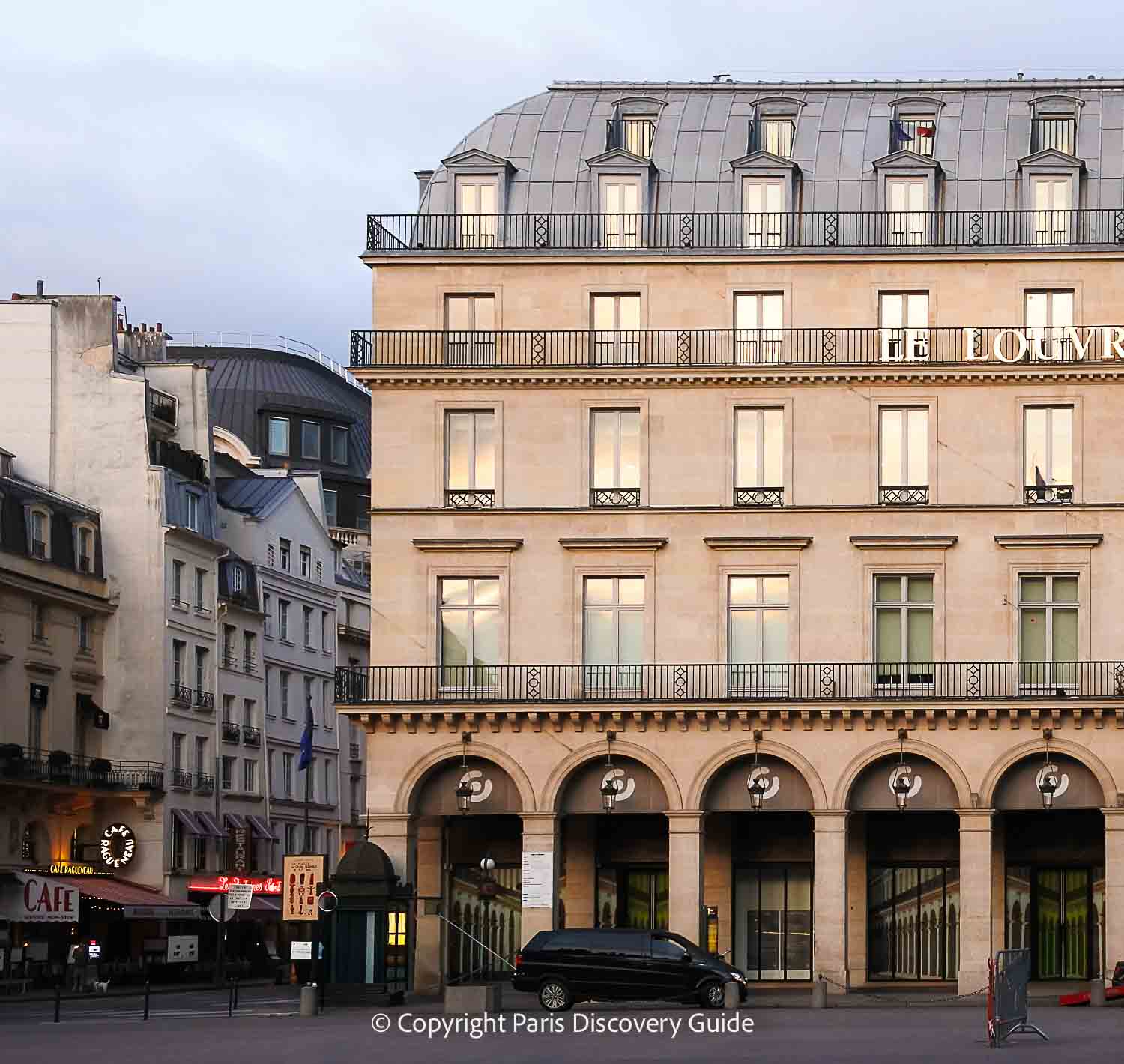 Site of the new Fondation Cartier across from the Louvre Museum