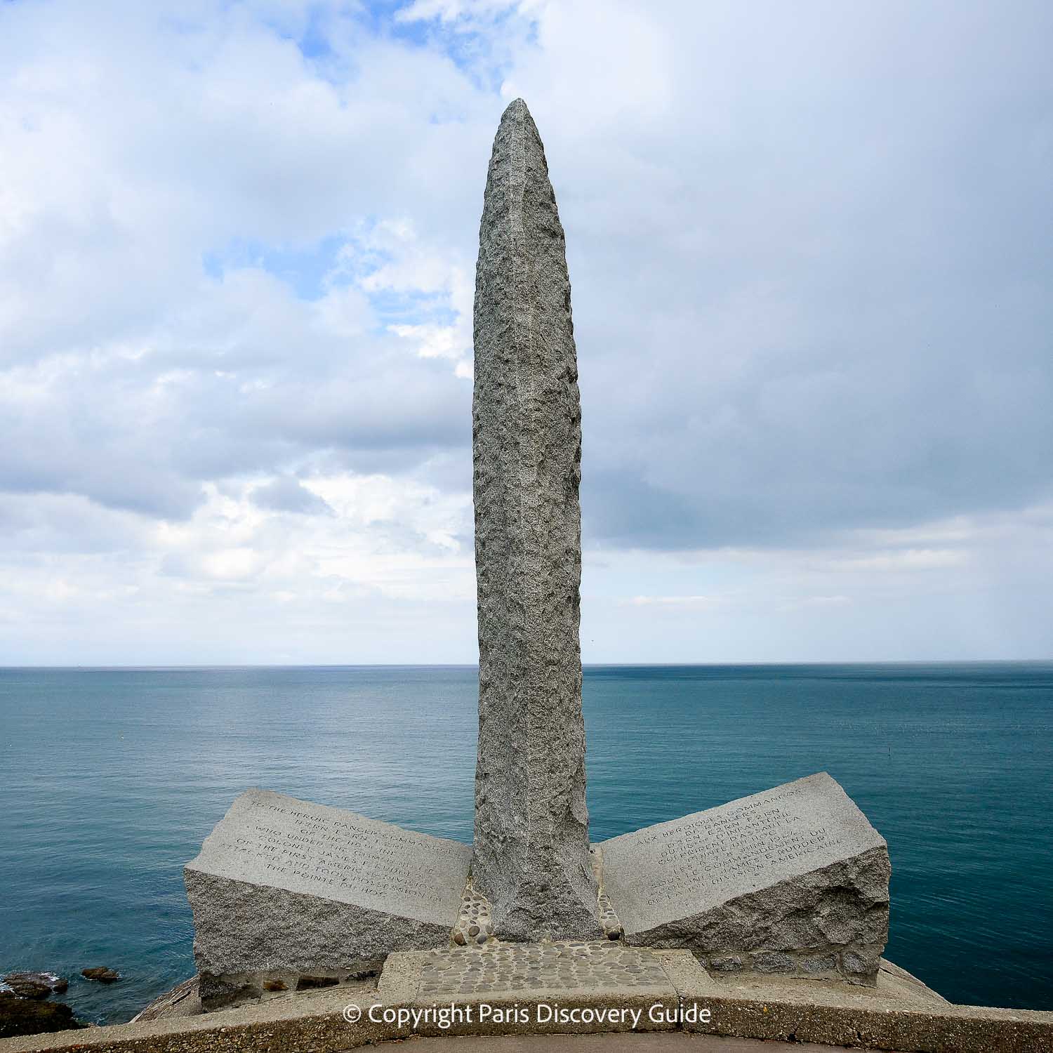Pointe du Hoc Ranger Monument overlooking Omaha Beach, France