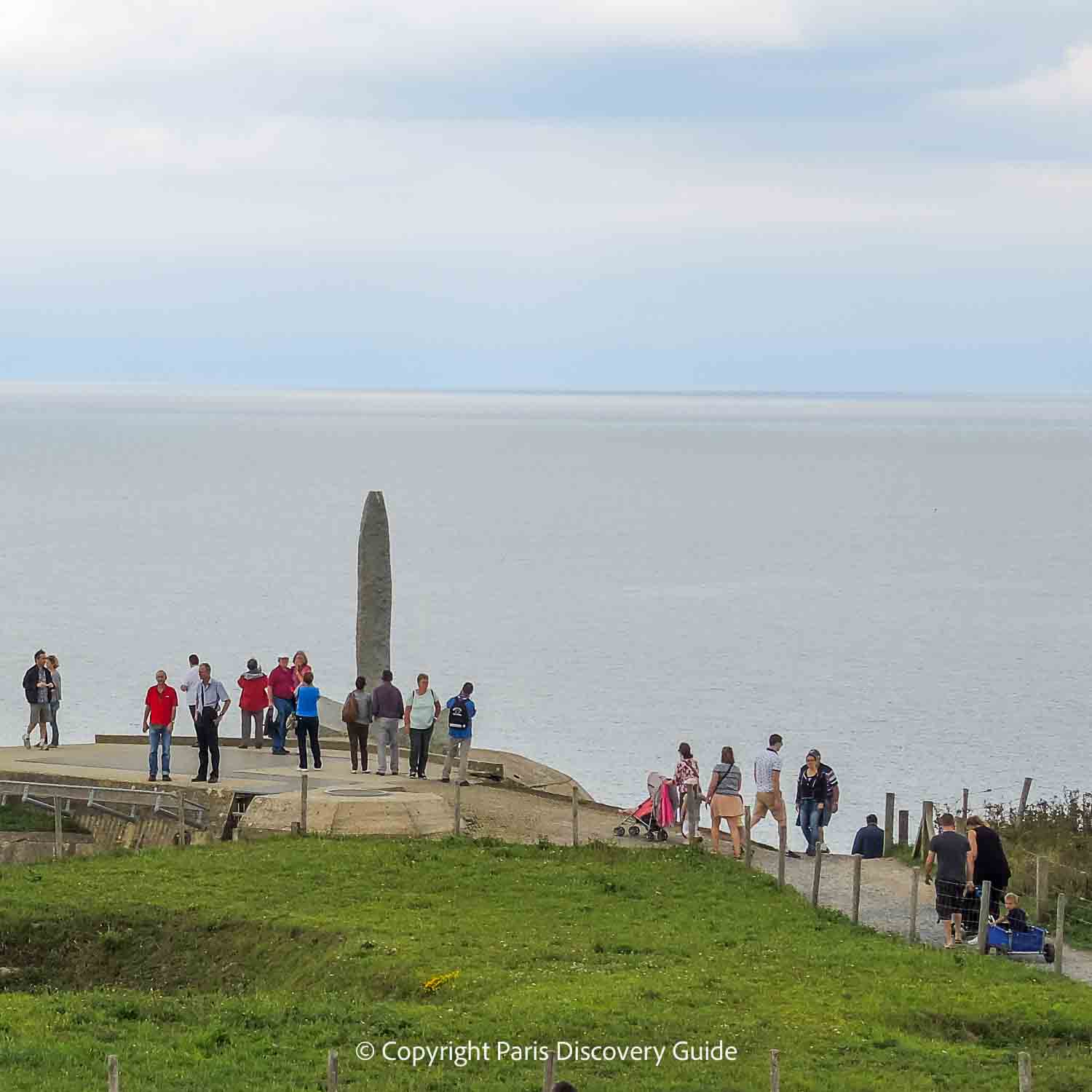 Pointe du Hoc Ranger Monument overlooking Omaha Beach, France