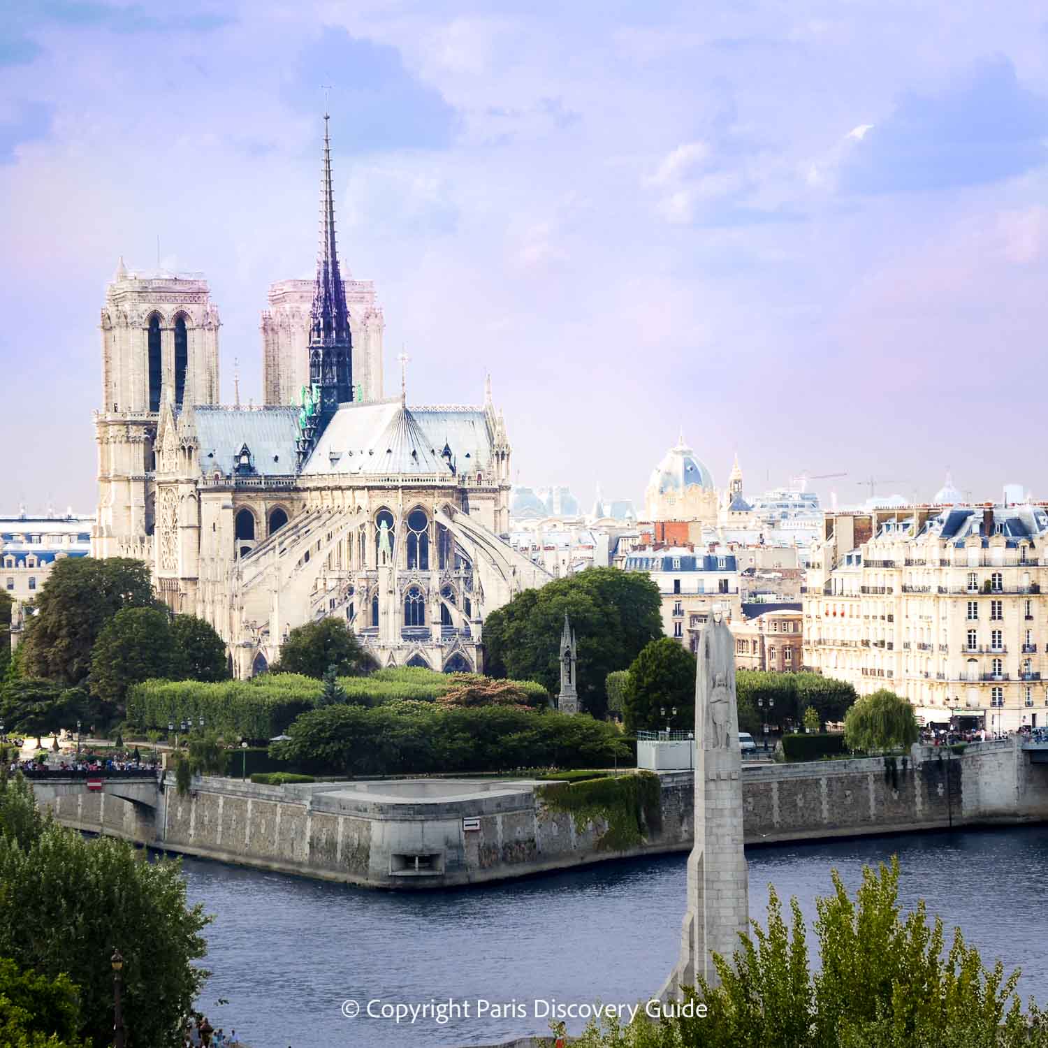 View of Notre Dame from Institut du Monde Arabe's rooftop