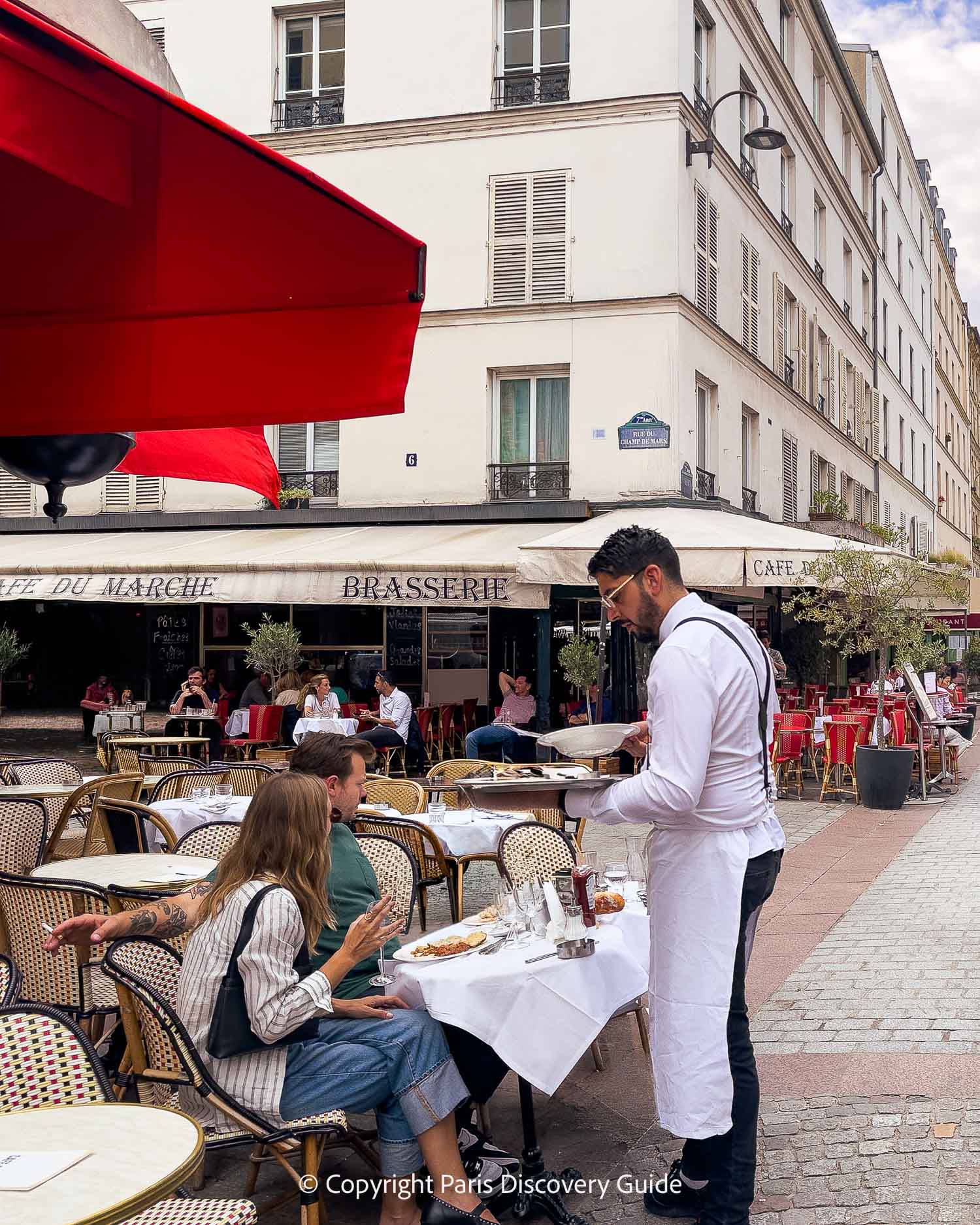 Cafe and florist on Rue Cler