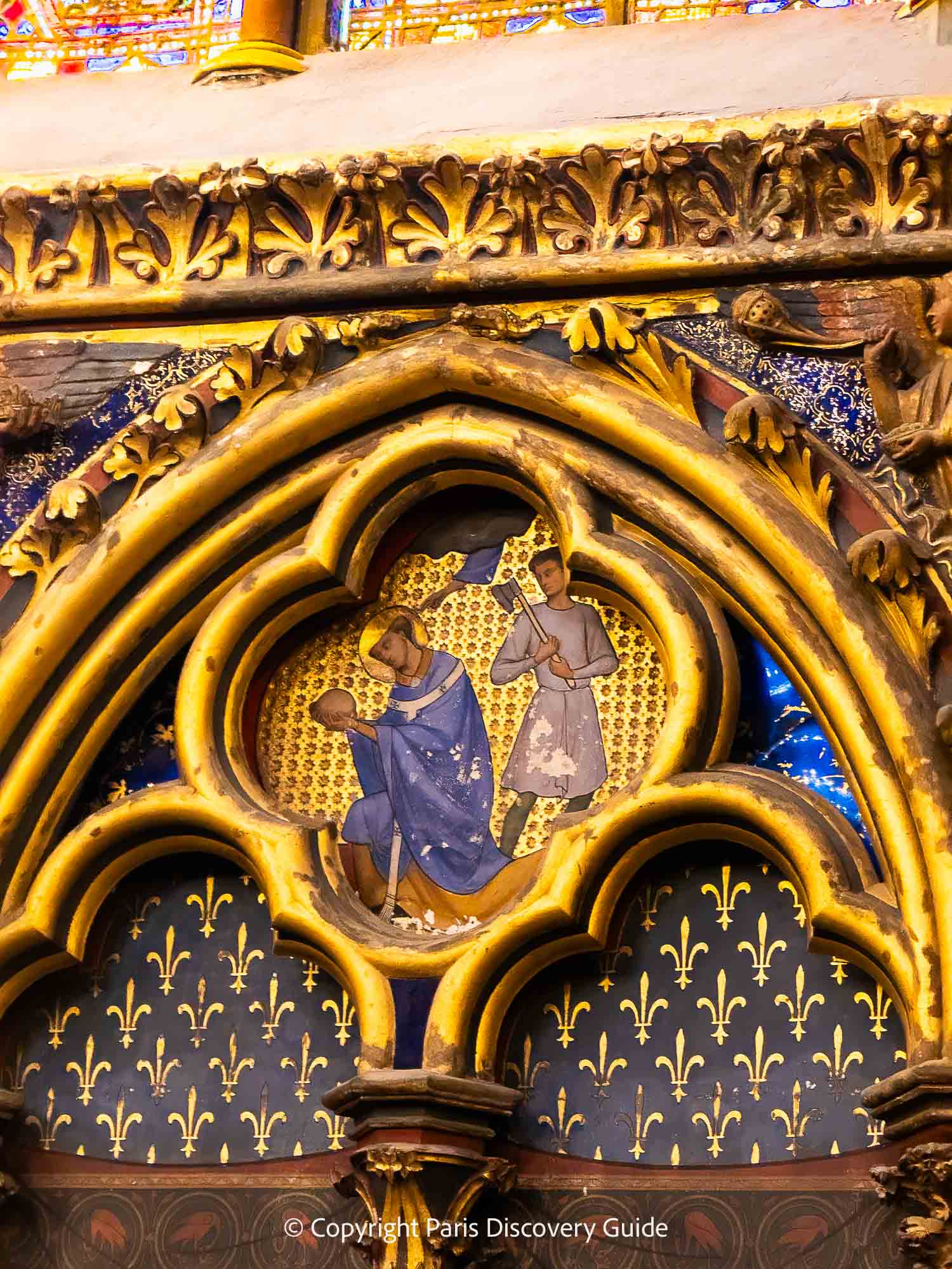 Every element, even the tiniest paintings, in Sainte-Chapelle tells a story Every element, even the tiniest paintings, in Sainte-Chapelle tells a story