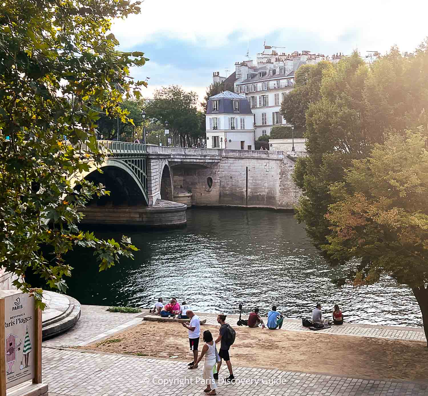 Seine River on a hazy August afternoon