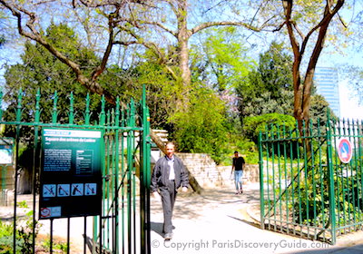 Rue de Navarre entrance to Arènes de Lutèce Rue de Navarre entrance to Arènes de Lutèce