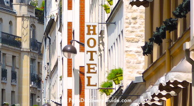 Paris hotel sign - 7th arrondissement  