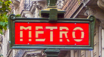 Paris Metro sign Paris Metro sign